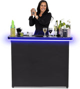 Portable Bar Table - Mobile Bartender Station