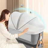 Portable Bed Guard Baby Bedside Crib Aluminum Alloy