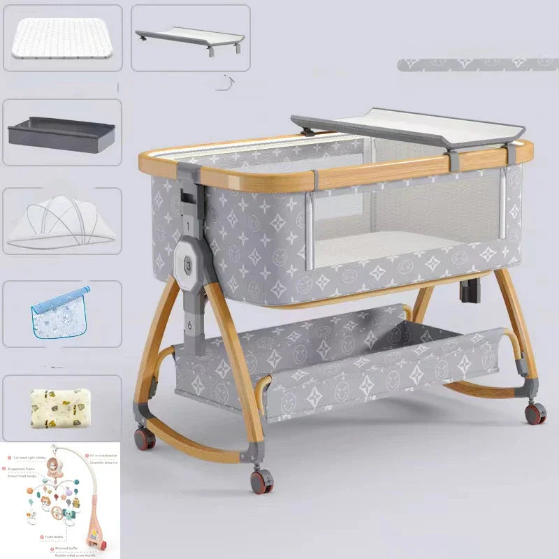 Portable Bed Guard Baby Bedside Crib Aluminum Alloy