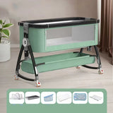 Portable Bed Guard Baby Bedside Crib Aluminum Alloy