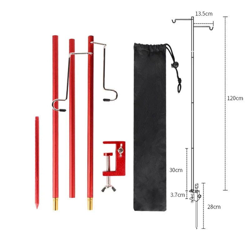 Portable Camping Aluminum Alloy Folding Light Stand Outdoor