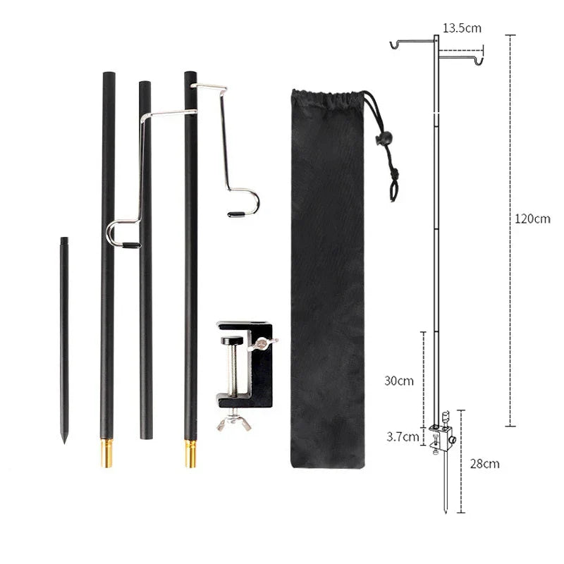 Portable Camping Aluminum Alloy Folding Light Stand Outdoor