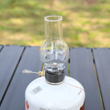 Portable Camping Gas Candle Lamp Light Compact Butane