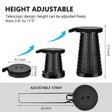 Portable Collapsible Telescopic Stool Sturdy Foldable Stool with