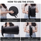 Portable Collapsible Telescopic Stool Sturdy Foldable Stool with