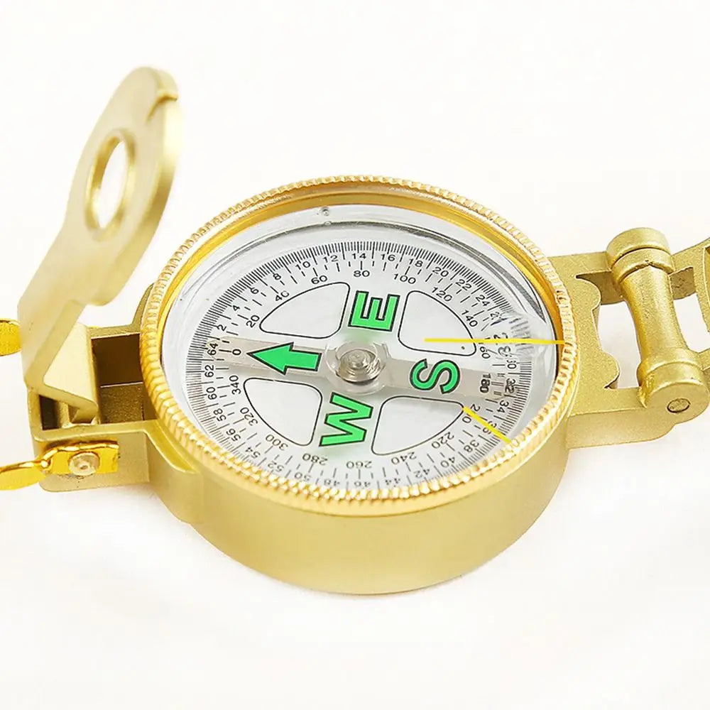 Portable Compass Military Outdoor Camping Folding Len Compass