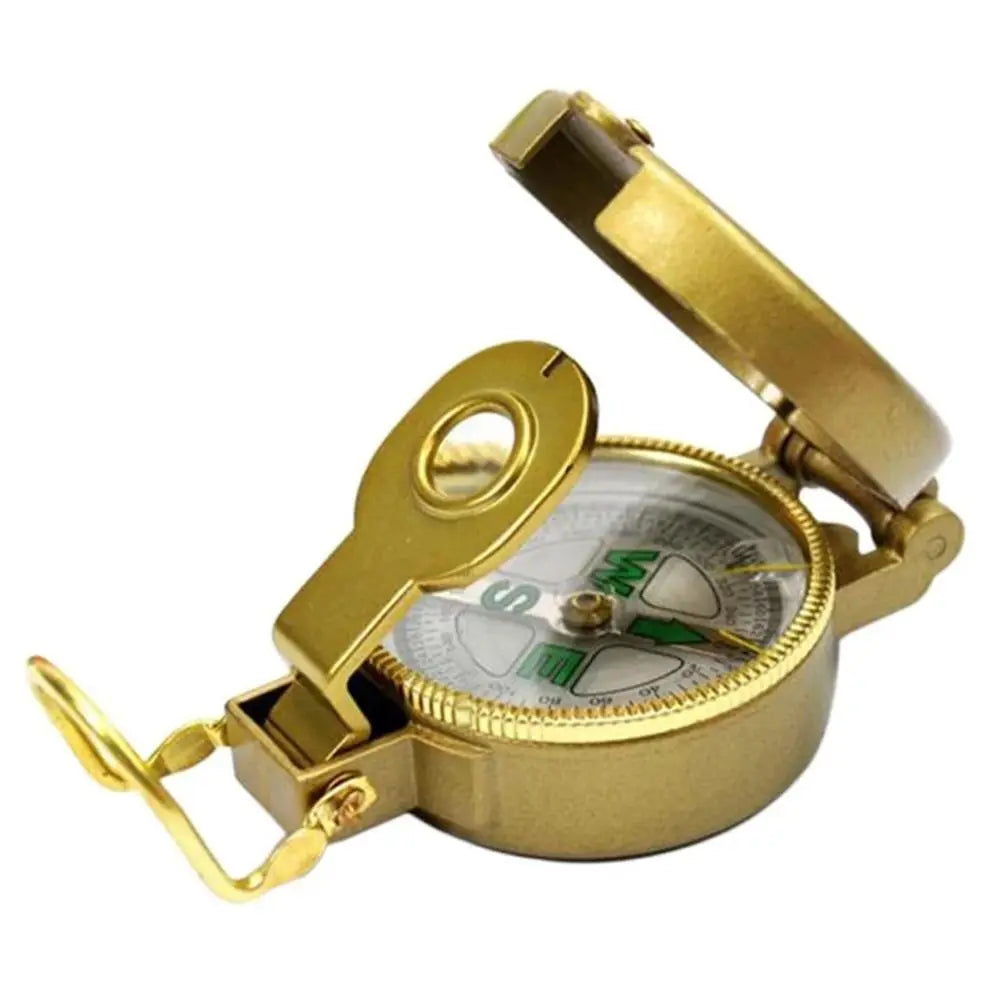 Portable Compass Military Outdoor Camping Folding Len Compass