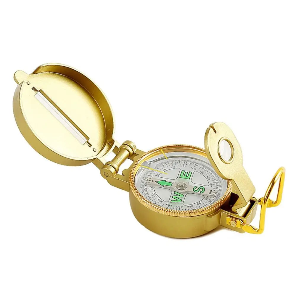 Portable Compass Military Outdoor Camping Folding Len Compass