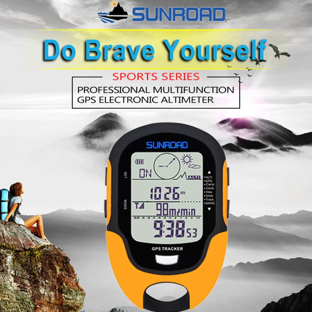 Portable Digital Altimeter Barometer Compass Locator Handheld GPS