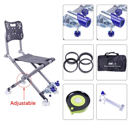 Portable Fishing Chair Folding Fish Chair 180 Degree