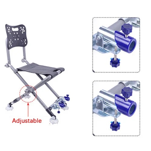 Portable Fishing Chair Folding Fish Chair 180 Degree