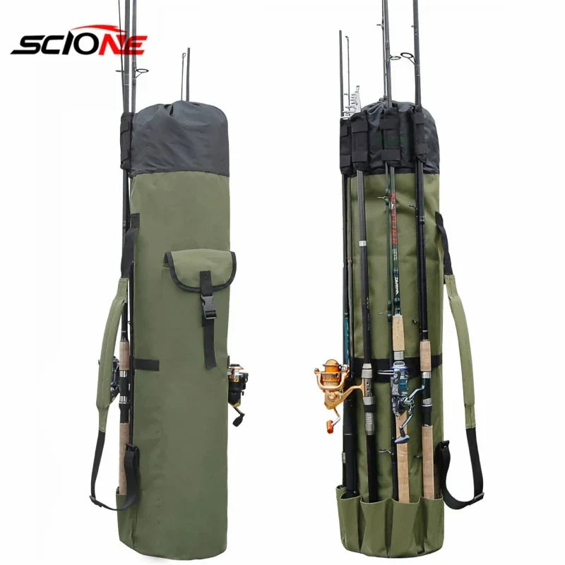 Portable Folded Fishing Rod Bag Multifunction Fishing Tackle