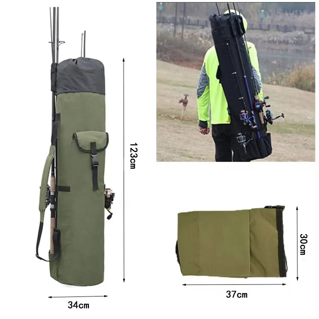 Portable Folded Fishing Rod Bag Multifunction Fishing Tackle