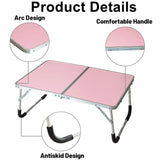 Portable Folding Laptop Desk, Mini Foldable Camping Table,