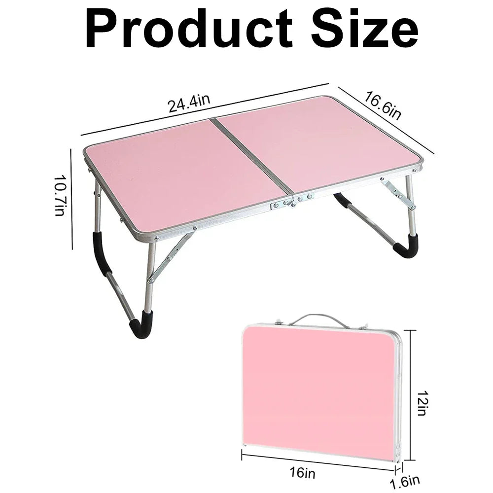 Portable Folding Laptop Desk, Mini Foldable Camping Table,