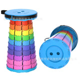 Portable Folding Telescopic Stool Lightweight Plastic Travel Subway