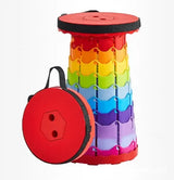 Portable Folding Telescopic Stool Lightweight Plastic Travel Subway