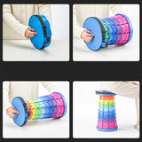 Portable Folding Telescopic Stool Lightweight Plastic Travel Subway