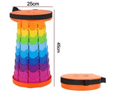 Portable Folding Telescopic Stool Lightweight Plastic Travel Subway