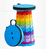 Portable Folding Telescopic Stool Lightweight Plastic Travel Subway