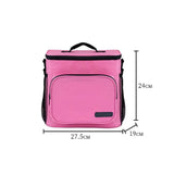 Portable Lunch Bag Food Thermal Box Durable Waterproof Office Cooler Lunchbox With Shoulder Strap Organizer Insulated Case