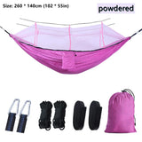 Portable Outdoor Camping Leisure Double Mosquito Net Hammocks