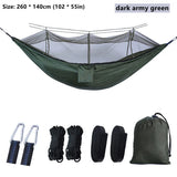 Portable Outdoor Camping Leisure Double Mosquito Net Hammocks