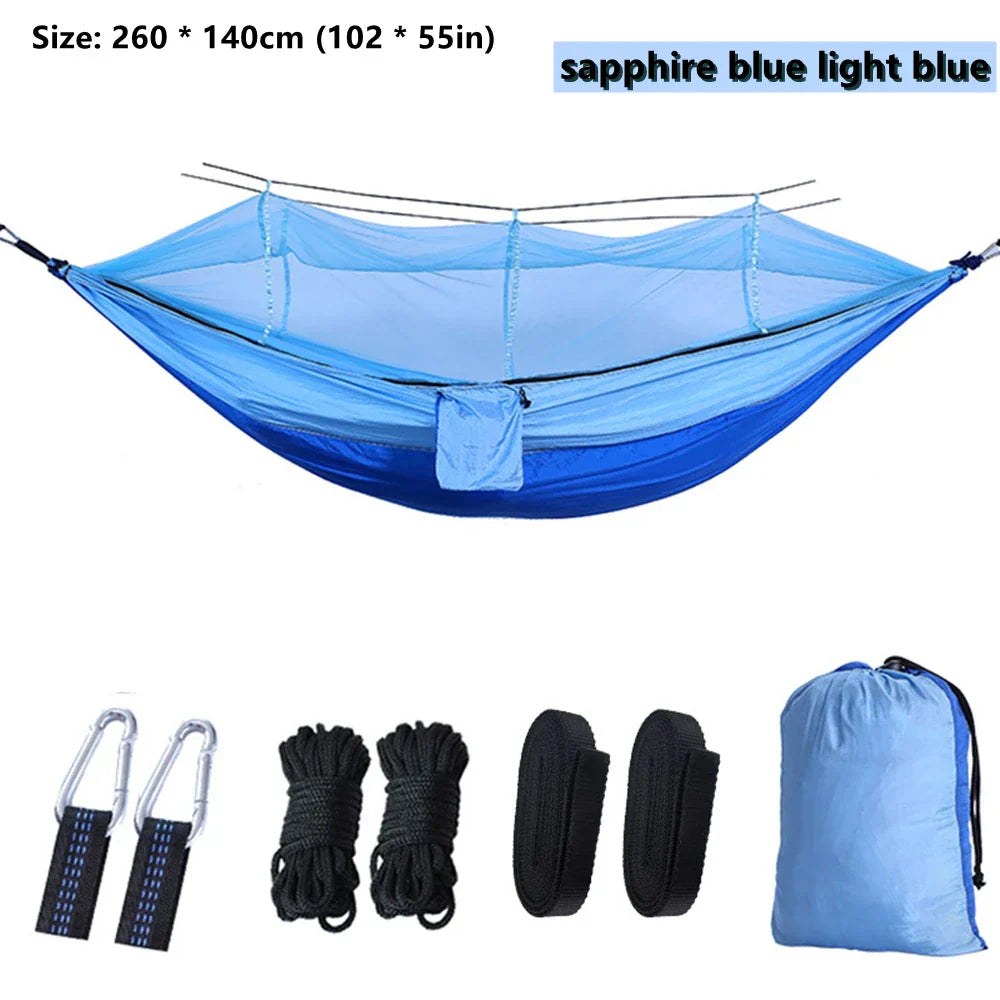 Portable Outdoor Camping Leisure Double Mosquito Net Hammocks