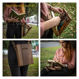 Portable Writers Messenger Wood Box MultiFunction Artist Tool