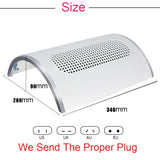 Powerful Nail Suction Dust Collector Low Noisy 3/1