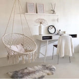 Premium Quality Patio Swing with Cotton Rope Metal