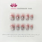 Presse on Nail Tips Full Cover With Designed