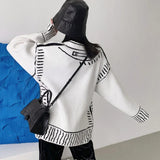 Print Graffiti Cardigan Women Long Sleeve Top Y2K
