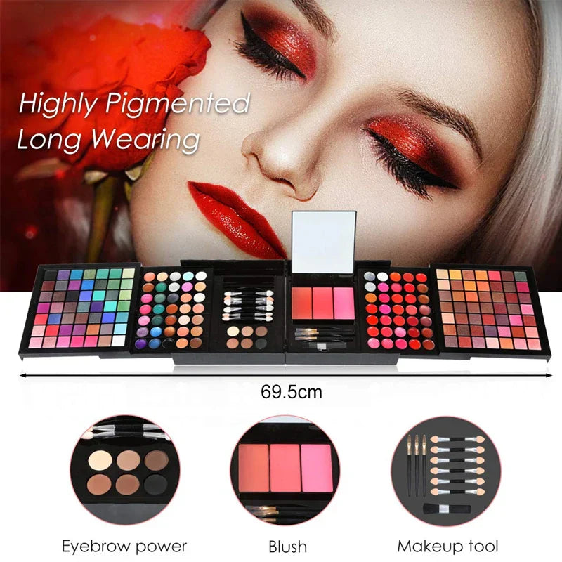 Professional 177 Color Eyeshadow Palette Makeup Cosmetic Sets