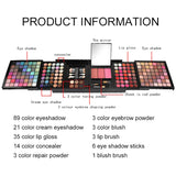 Professional 177 Color Eyeshadow Palette Makeup Cosmetic Sets