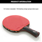 Professional 6 Star Ping Pong Racket Rubber Nano