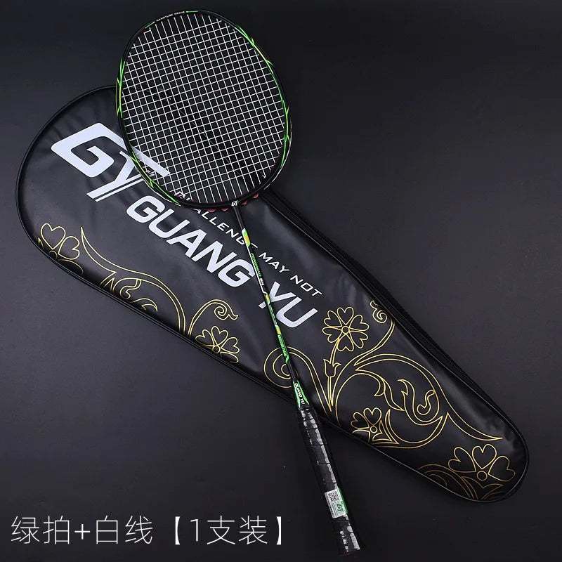 Professional 6U Ultralight Carbon Fiber Sports Training Racket