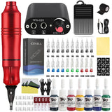 Professional Tattoo Machine Set Rotary Tattoo Pen Kit