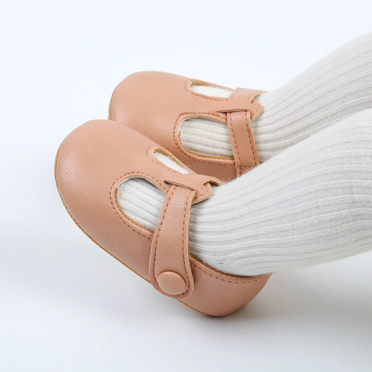 Pudcoco Baby Girl Premium PU Flats Infant First