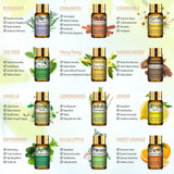 Pure Essential Oils 15pcs Gift Set Natural Plant