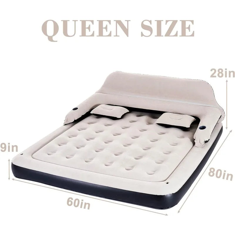 Queen Size Blow Up Bed for Outdoor Overnight