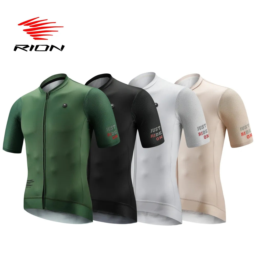 RION Men's Cycling Jersey MTB Mountain Bike Shirts