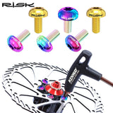 RISK 12PCS M5*10MM Bike Disc Brake Rotor Fixing