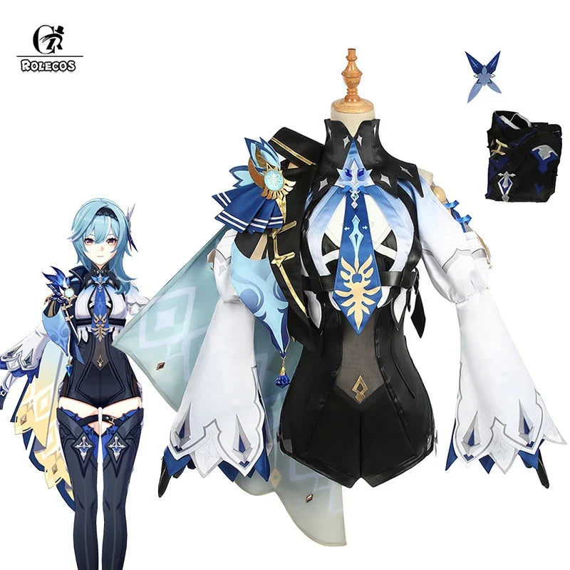 ROLECOS Genshin Impact Eula Cosplay Costume Uniform Cosplay