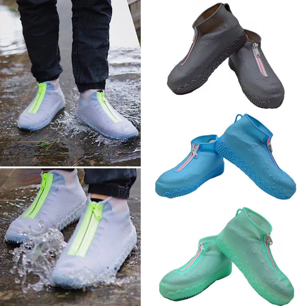 Rain Shoes Cover Solid Color Non Slip Shoes