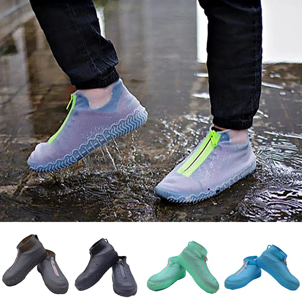 Rain Shoes Cover Solid Color Non Slip Shoes