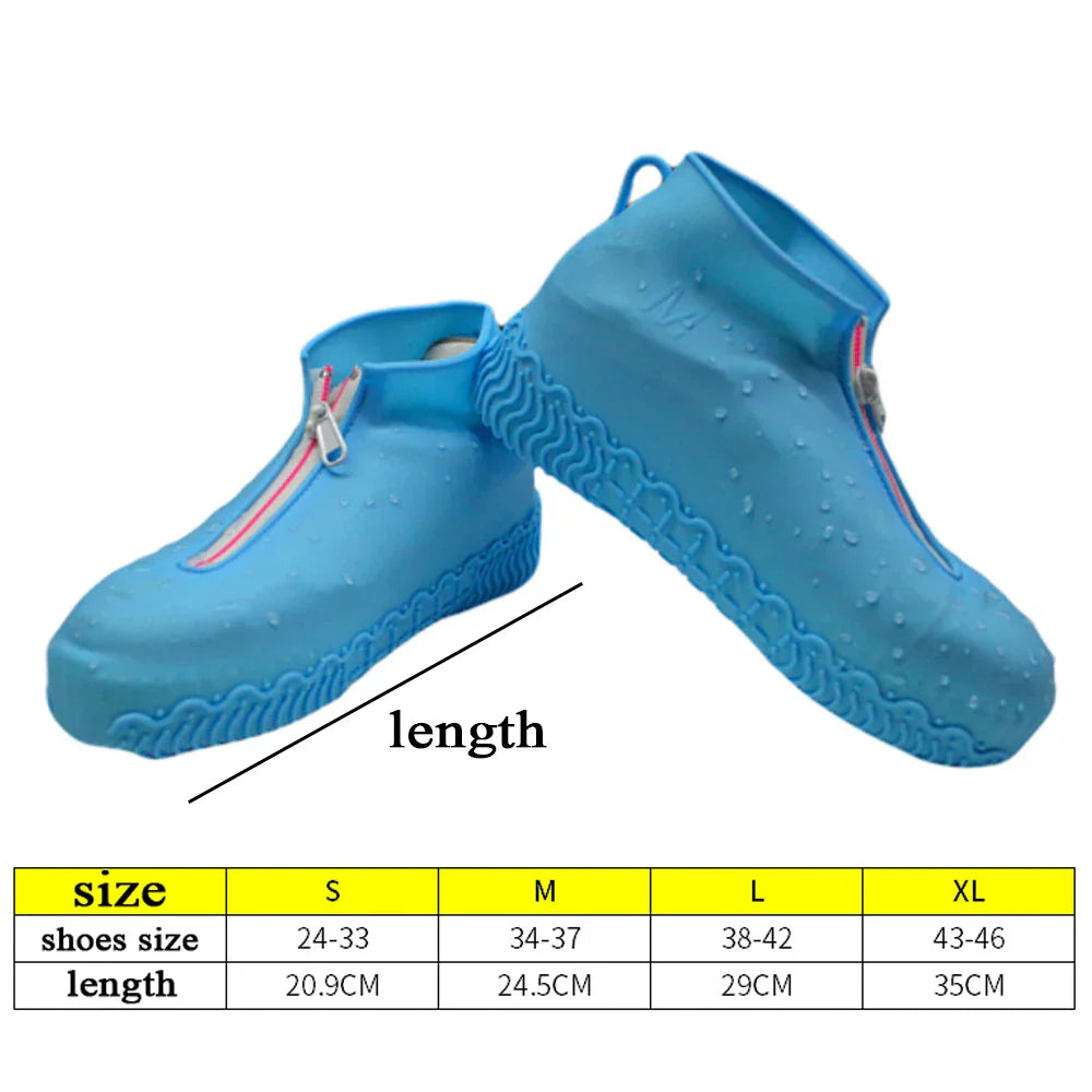 Rain Shoes Cover Solid Color Non Slip Shoes