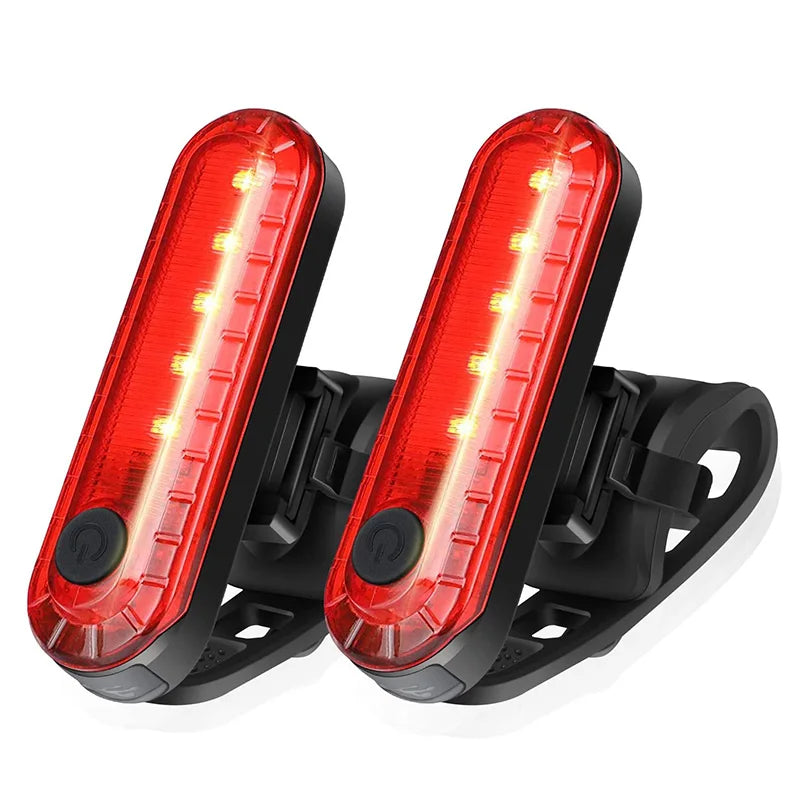 Rear Bike Tail Light USB Rechargeable Red Ultra