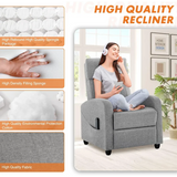 Recliner Chair for Adults, Massage Fabric Small Recliner