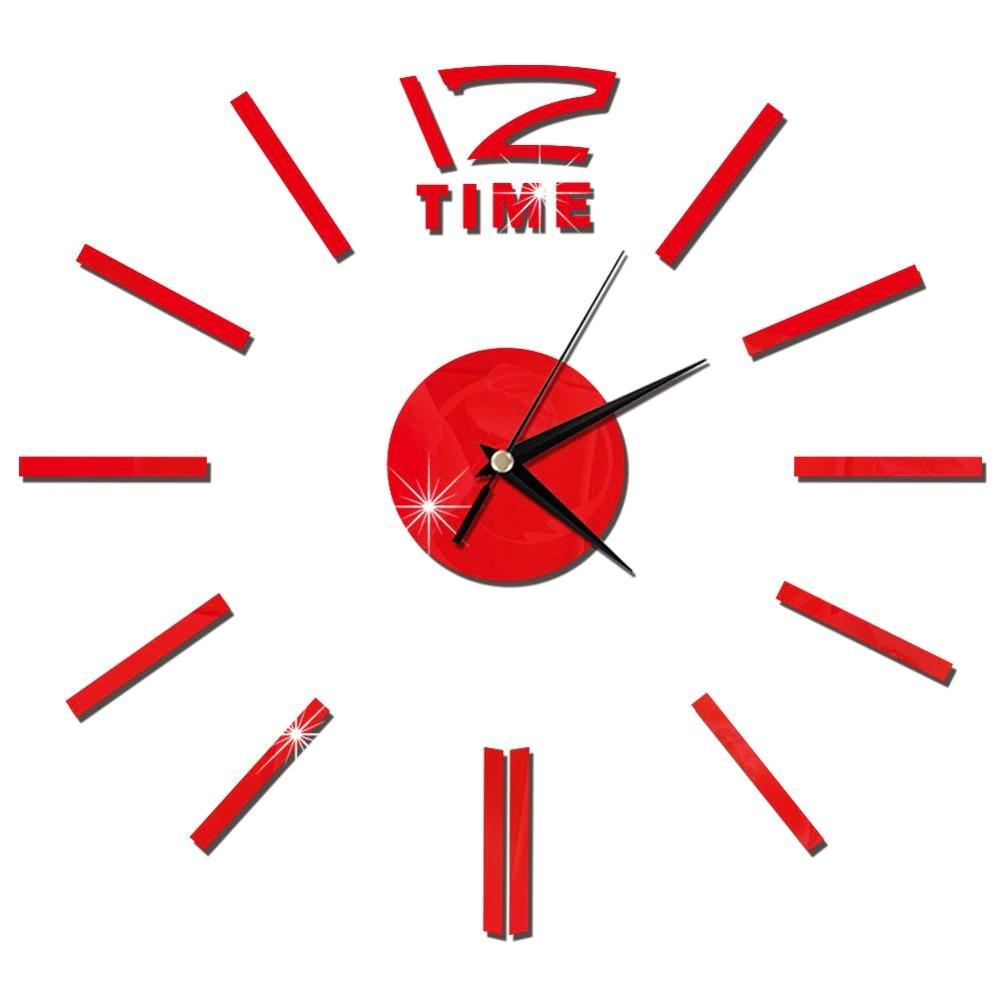 Red Decal II DIY Wall Clock